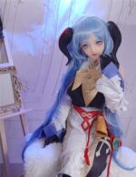 陪伴玩偶 - Amaya 動漫風藍髮牛角性感女魔王 超柔軟TPE身體仿真性愛娃娃 145 cm (附衣服和頭飾)