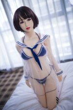 真實膚質 - Bernadine 日系纖瘦身型水手服性感短髮女孩 附口交超柔軟TPE仿真性愛娃娃 148 cm