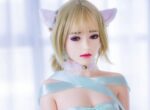 實體娃娃 - Carmela 嬌小微乳貓女郎 附口交超逼真柔軟TPE仿真性愛娃娃 148 cm