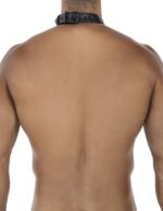 性感睡衣 - Cut4men 可調節穿戴式束帶連頸圈及陰莖環 - 黑色