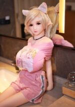 Candy 嬌小魅惑貓系妖精 鋼製靈活骨架超柔軟TPE仿真性愛娃娃 130 cm - 矽膠手感