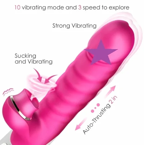 陰蒂吸吮口真空細節 - Erocome Cassiopeia 抽插吸啜震動棒