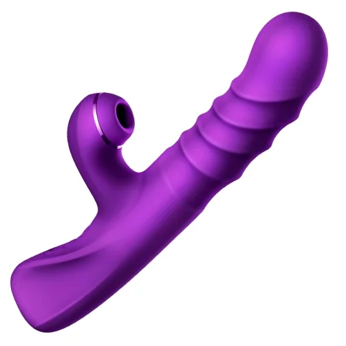 Erocome Phoenix 吸吮及抽插震動棒 - 紫色