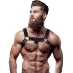 [束縛感配件] Fetish Submissive 男性前胸束帶 - 黑色 - JoyToy 香港 正品