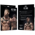 透視美感 - Fetish Submissive 男性前胸束帶 - 黑色