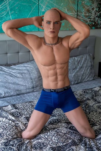 實體娃娃 - Grant 八塊腹肌性感肌肉爹地 附口交靈活骨架 超柔軟TPE仿真性愛娃娃 170 cm