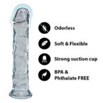 G點彎曲首選:KIKO Flexible Dildo 7.1" - Clear (當日發貨)