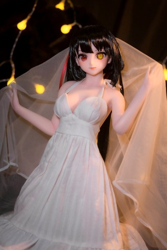 [動漫性愛娃娃] Kurumi 異色瞳迷你動漫白滑蘿莉 柔軟矽膠身體仿真性愛娃娃 60cm (乙烯基頭) - JoyToy 香港 正品