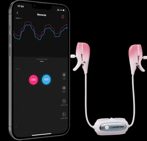 性玩具功能按鍵詳解 - Lovense Gemini 乳頭夾