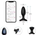 兩性情趣 - Lovense Hush 2 - 後庭塞 1.5'' - 黑色