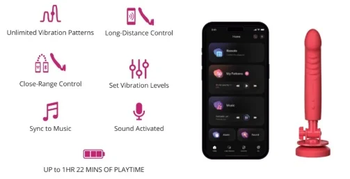 陰蒂吸吮口真空細節 - Lovense Mission 2 智能控制震動式假陽具