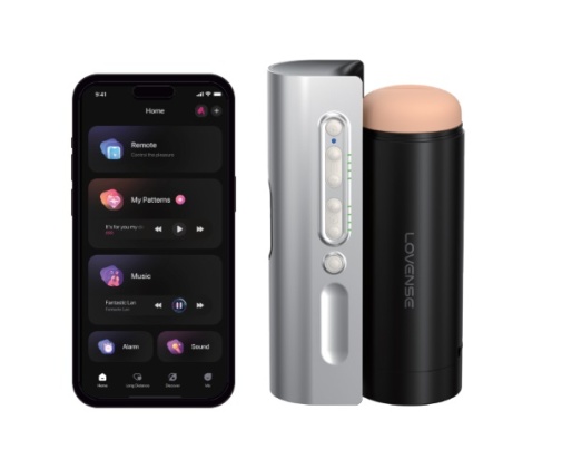 男用玩具 - Lovense Solace Pro App控制互動飛機杯