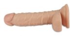 Lovetoy 7.5" 仿真震動假陽具 - 膚色 - 酥麻快感