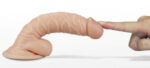 私密玩具 - Lovetoy 7.5" 仿真震動假陽具 - 膚色
