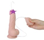 成人用品 - Lovetoy 仿射精假陽具 8" - 肉色