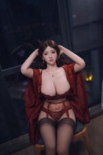 陪伴玩偶 - MeiYu 深夜誘惑冷豔女神 靈活骨架E罩杯 超柔軟巨乳仿真性愛娃娃 (矽膠頭 + TPE身體)