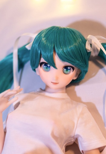 EX Doll 以外的更好選擇？Miku 迷你可愛動漫苗條蘿莉 超柔軟矽膠身體仿真性愛娃娃 60cm (乙烯基頭) 動漫性愛娃娃版