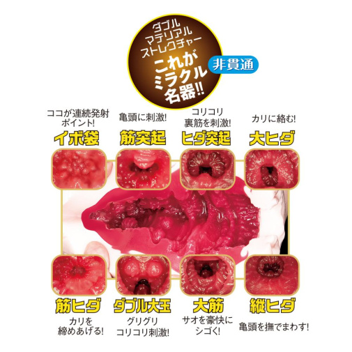 男用玩具 - NPG 名器之證明 深田詠美 File 012 震動吸啜飛機杯