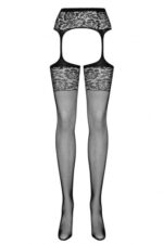 Obsessive S500 吊襪帶連網襪 - 黑色 - S/M/L - 火辣穿搭