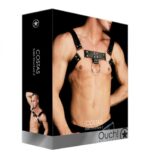 透視美感 - Ouch Costas 2 胸部束帶內衣 - 黑色