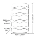 Romp Mosh 彷口交感手動迷你自慰器 - 緊緻包裹感入口特寫