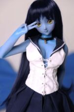 [女性矽膠娃娃] Sailor Moon 迷你妖精蘿莉 藍皮膚柔軟矽膠身體仿真性愛娃娃 60cm (乙烯基頭) - JoyToy 香港 正品