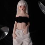 實體娃娃 - Saki 迷你妖精貧乳蘿莉 超柔軟矽膠身體仿真性愛娃娃 55cm (乙烯基頭)