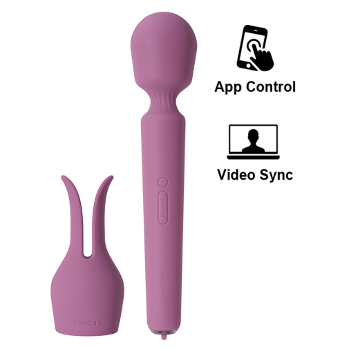 [親膚矽膠] SVAKOM Emma Neo 2 APP智能遙控&互動按摩棒 - 浪漫粉紫 - JoyToy 香港 正品