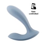 SVAKOM Erica APP 控制穿戴式震動器 - 灰藍色：專業陰蒂按摩器系列 (非入體)