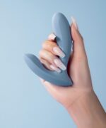 震動按摩 - SVAKOM Erica APP 控制穿戴式震動器 - 灰藍色