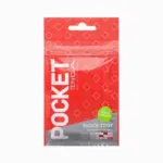 Tenga 口袋型自慰套 方磚紋 - 黑/紅色