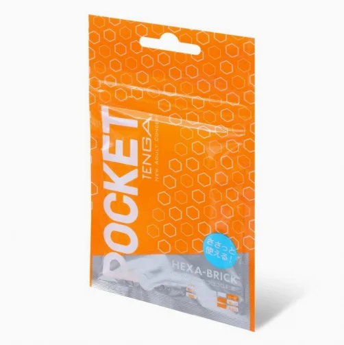 真空負壓吸吮結構 - Tenga 口袋型自慰套 蜂巢紋