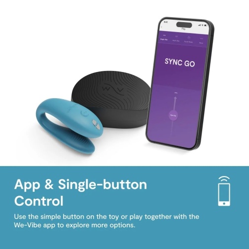 震動按摩 - We-Vibe Sync Go 情侶共用震動器 - 綠色
