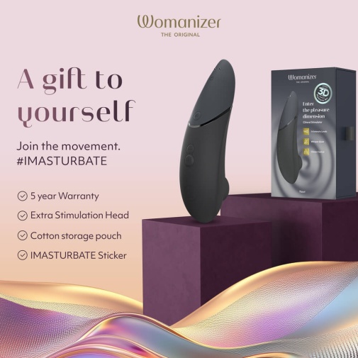 震動按摩 - Womanizer Next 陰蒂吸啜器 - 黑色