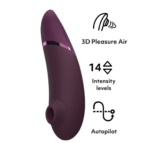 Womanizer Next 陰蒂吸啜器 - 暗紫色：專業陰蒂刺激器系列 (非接觸式刺激)