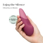 震動按摩 - Womanizer Vibe UltraWave 靜音振動陰蒂按摩器 - 暗粉