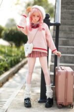 實體娃娃 - Youra 日式動漫風纖瘦純情粉髮少女 超柔軟TPE身體仿真性愛娃娃 138 cm