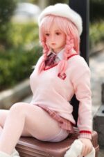 Youra 日式動漫風纖瘦純情粉髮少女 超柔軟TPE身體仿真性愛娃娃 138 cm - 矽膠手感