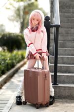 陪伴玩偶 - Youra 日式動漫風纖瘦純情粉髮少女 超柔軟TPE身體仿真性愛娃娃 138 cm