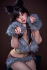 Yuna 精緻妝容性感巨乳小野貓 超柔軟矽膠仿真性愛娃娃 165cm - 立體構造