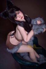 陪伴玩偶 - Yuna 精緻妝容性感巨乳小野貓 超柔軟矽膠仿真性愛娃娃 165cm