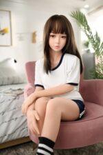 Zhan 日系嬌小清純學生妹 D罩杯 超柔軟TPE仿真性愛娃娃 138 cm - 矽膠手感