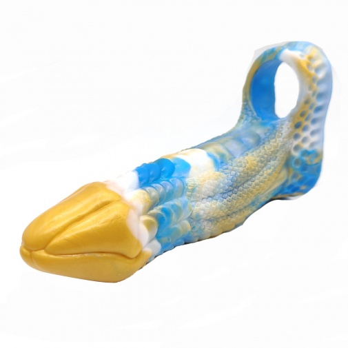 [龍形假陽具] FAAK 怪獸陰莖套 - 藍黃色 - JoyToy 香港 正品