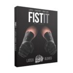 成人用品 - Fist It 拳交用乳膠護手手套 - 黑色