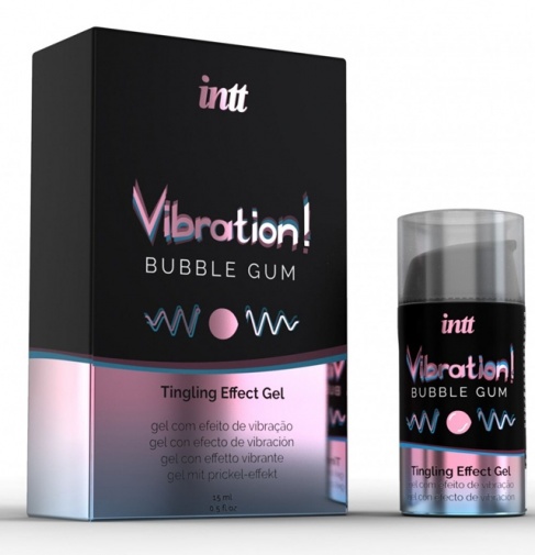 男士自信 - INTT Vibration! 泡泡糖味全性別刺激凝膠 - 15ml