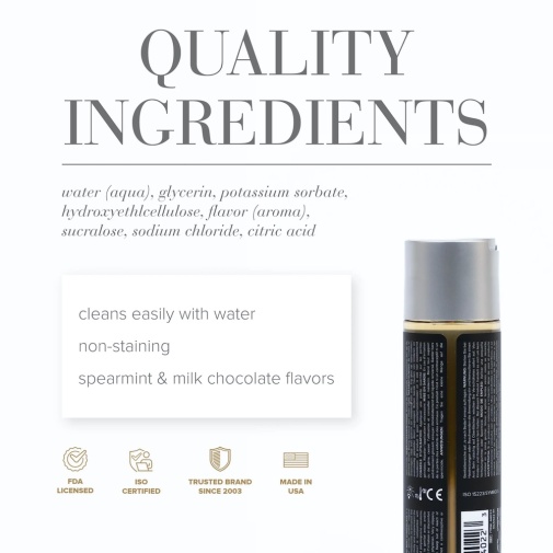 水潤順滑 - JO Gelato 薄荷巧克力味水性潤滑劑 - 30ml