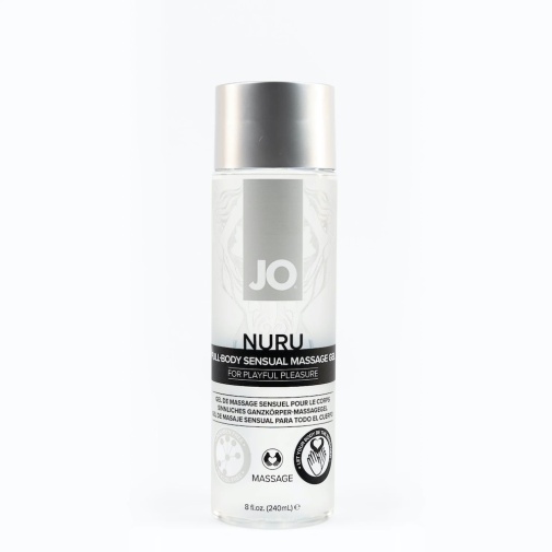 [情趣按摩油] JO Nuru 全身感官按摩凝膠 -240ml - JoyToy 香港 正品
