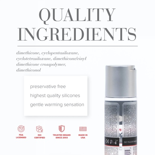 水潤順滑 - JO 高級溫感矽性潤滑劑 - 60ml