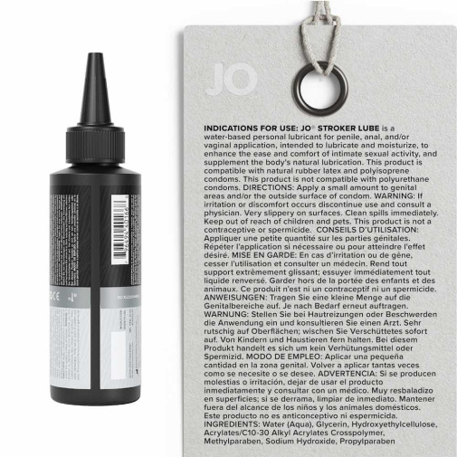 水潤順滑 - JO Stroker 男士自慰專用水性潤滑劑 - 120ml