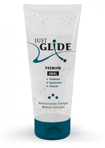 水性純素潤滑劑首選：Just Glide 優質肛交用水性潤滑劑 - 200ml (當日發貨)